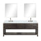 Lexora Norwalk 84 in W x 22 in D Double Bath Vanity with Carrara Marble Top Faucet Set and 36 in Mirrors