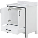 Lexora Ziva 30" W x 22" D Bath Vanity and White Quartz Top