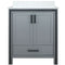 Lexora Ziva 30" W x 22" D Bath Vanity and White Quartz Top