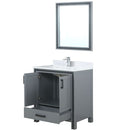 Lexora Ziva 30" W x 22" D Bath Vanity with Cultured Marble Top and Faucet Set