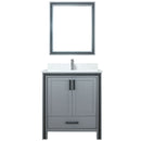 Lexora Ziva 30" W x 22" D Bath Vanity with Cultured Marble Top and Faucet Set