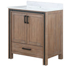 Lexora Ziva 30" W x 22" D Bath Vanity and White Quartz Top