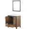 Lexora Ziva 30" W x 22" D Bath Vanity with White Quartz Top and 28" Mirror