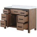 Lexora Ziva 48" W x 22" D Bath Vanity and White Quartz Top