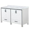 Lexora Ziva 60" W x 22" D Double Bath Vanity and White Quartz Top