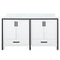 Lexora Ziva 60" W x 22" D Double Bath Vanity and White Quartz Top