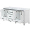 Lexora Ziva 72" W x 22" D Double Bath Vanity and White Quartz Top