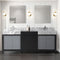 Lexora Zilara 80" W x 22" D Double Bath Vanity and Castle Grey Marble Top