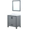 Lexora Ziva 30" W x 22" D Bath Vanity with Cultured Marble Top and 28" Mirror