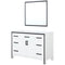 Lexora Ziva 48" W x 22" D Bath Vanity and 34" Mirror