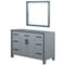 Lexora Ziva 48" W x 22" D Bath Vanity and 34" Mirror