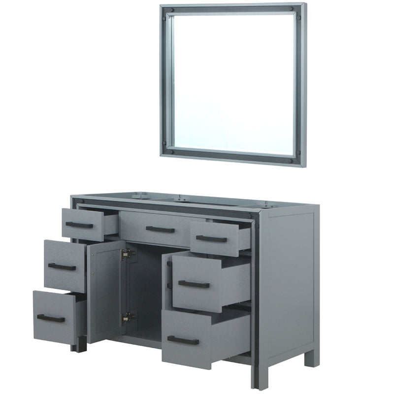 Lexora Ziva 48" W x 22" D Bath Vanity and 34" Mirror