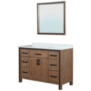 Lexora Ziva 48" W x 22" D Bath Vanity with Cultured Marble Top and 34 in Mirror