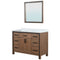 Lexora Ziva 48" W x 22" D Bath Vanity with Cultured Marble Top and 34 in Mirror