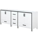 Lexora Ziva 80" W x 22" D Double Bath Vanity