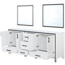 Lexora Ziva 80" W x 22" D Double Bath Vanity and 30" Mirrors