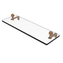 Allied Brass Mambo 16 Inch Glass Vanity Shelf with Beveled Edges MA-1-16-BBR