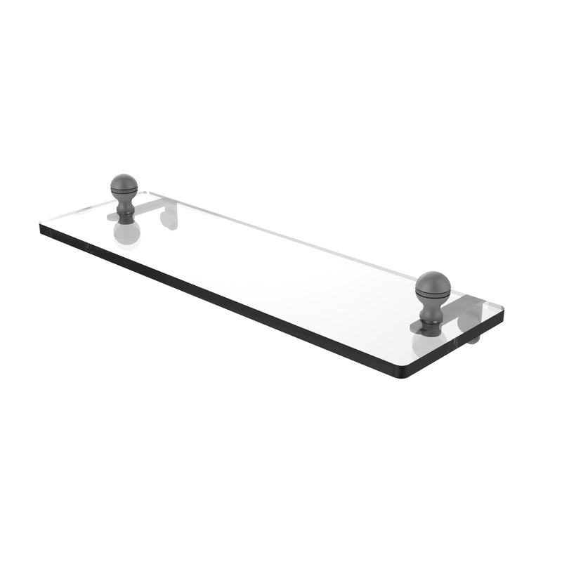 Allied Brass Mambo 16 Inch Glass Vanity Shelf with Beveled Edges MA-1-16-GYM