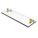 Allied Brass Mambo 16 Inch Glass Vanity Shelf with Beveled Edges MA-1-16-PB