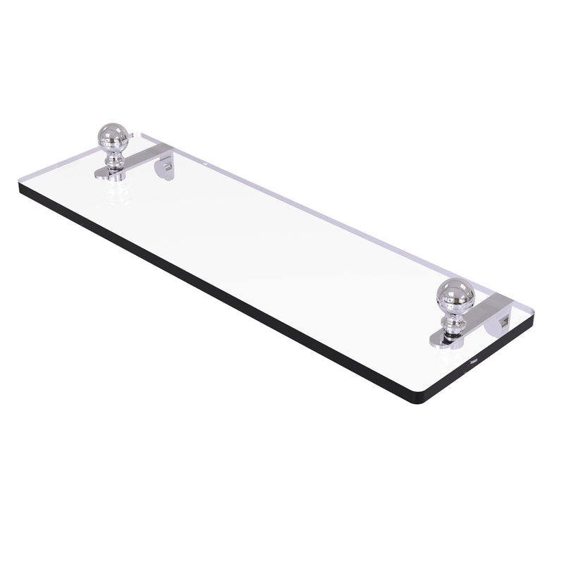 Allied Brass Mambo 16 Inch Glass Vanity Shelf with Beveled Edges MA-1-16-PC