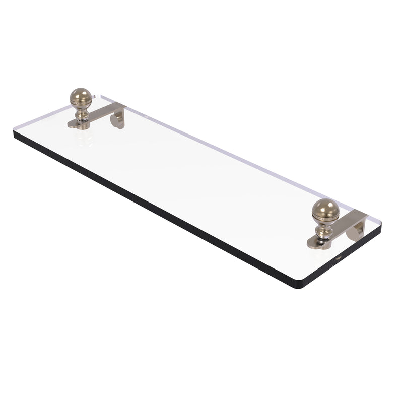 Allied Brass Mambo 16 Inch Glass Vanity Shelf with Beveled Edges MA-1-16-PEW