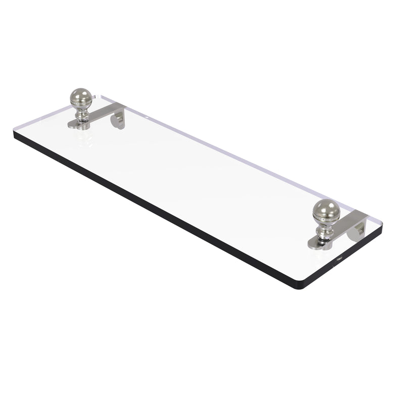 Allied Brass Mambo 16 Inch Glass Vanity Shelf with Beveled Edges MA-1-16-SN