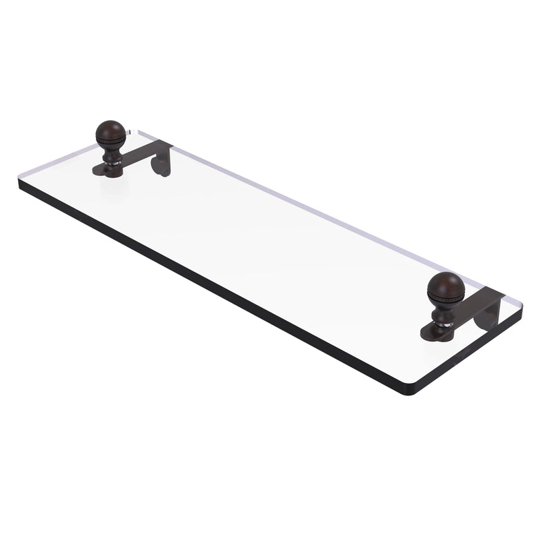 Allied Brass Mambo 16 Inch Glass Vanity Shelf with Beveled Edges MA-1-16-VB