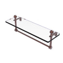 Allied Brass Mambo 16 Inch Glass Vanity Shelf with Integrated Towel Bar MA-1-16TB-CA