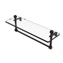 Allied Brass Mambo 16 Inch Glass Vanity Shelf with Integrated Towel Bar MA-1-16TB-ORB