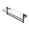 Allied Brass Mambo 16 Inch Glass Vanity Shelf with Integrated Towel Bar MA-1-16TB-ORB