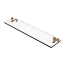 Allied Brass Mambo 22 Inch Glass Vanity Shelf with Beveled Edges MA-1-22-BBR