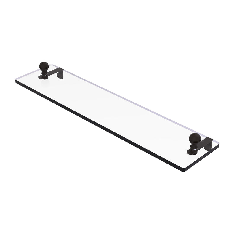 Allied Brass Mambo 22 Inch Glass Vanity Shelf with Beveled Edges MA-1-22-ORB