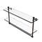 Allied Brass Mambo Collection 22 Inch Two Tiered Glass Shelf with Integrated Towel Bar MA-2-22TB-ORB