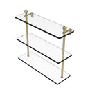 Allied Brass Mambo Collection 16 Inch Triple Tiered Glass Shelf MA-5-16-SCH