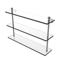 Allied Brass Mambo Collection 22 Inch Triple Tiered Glass Shelf MA-5-22-GYM