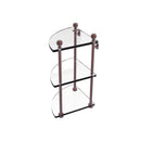 Allied Brass Mambo Collection 3 Tier Corner Glass Shelf MA-6-CA