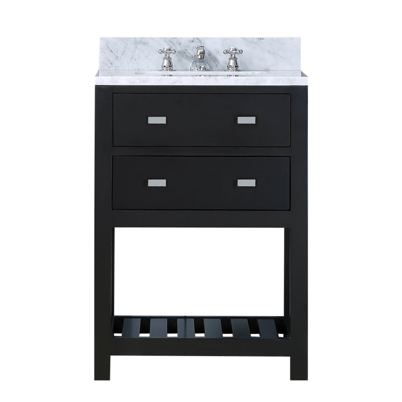 Water Creation 24" Espresso Single Sink Bathroom Vanity with Faucet From The Madalyn Collection MA24CW01ES-000BX0901