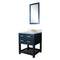 Water Creation 30" Monarch Blue Single Sink Bathroom Vanity with F2-0013 Satin Gold Faucet From The Madalyn Collection MA30CW06MB-000FX1306