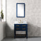 Water Creation 30" Monarch Blue Single Sink Bathroom Vanity with Mirror From The Madalyn Collection MA30CW06MB-R21000000