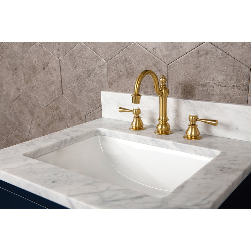 Water Creation 30" Monarch Blue Single Sink Bathroom Vanity From The Madalyn Collection MA30CW06MB-000000000