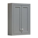 Water Creation Madison Collection Wall Cabinet in Cashmere Gray MADISON-TT-G