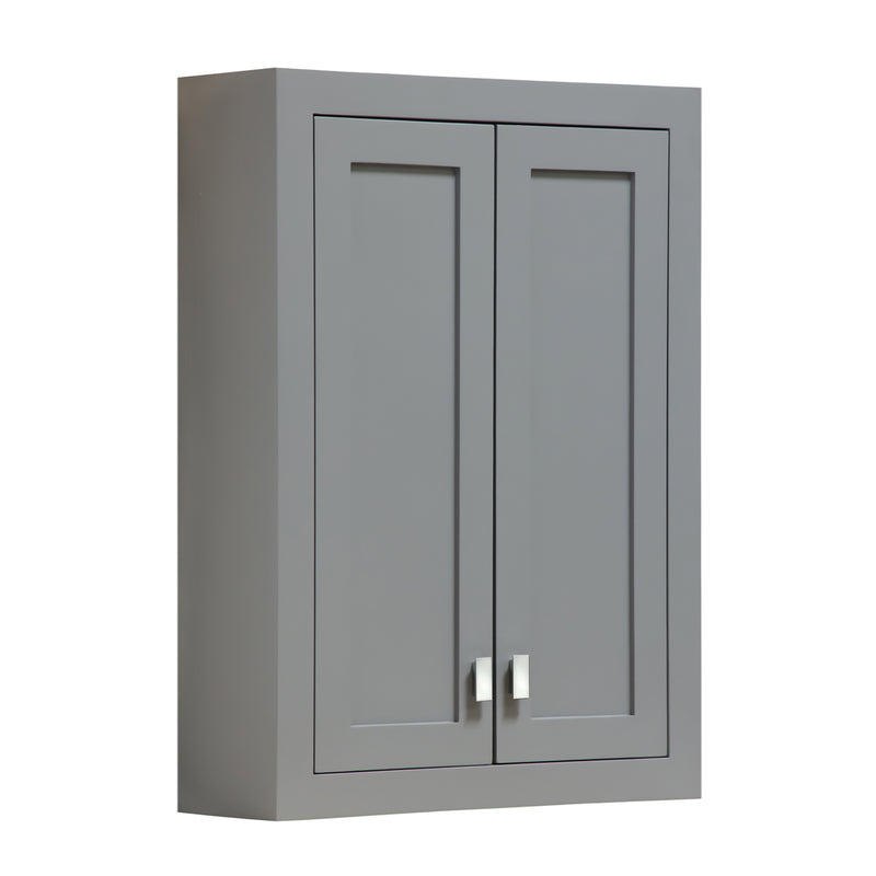 Water Creation Madison Collection Wall Cabinet in Cashmere Gray MADISON-TT-G