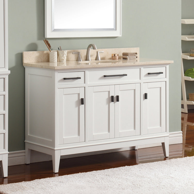 Avanity Madison 49 inch Vanity Combo MADISON-VS48-WT-B