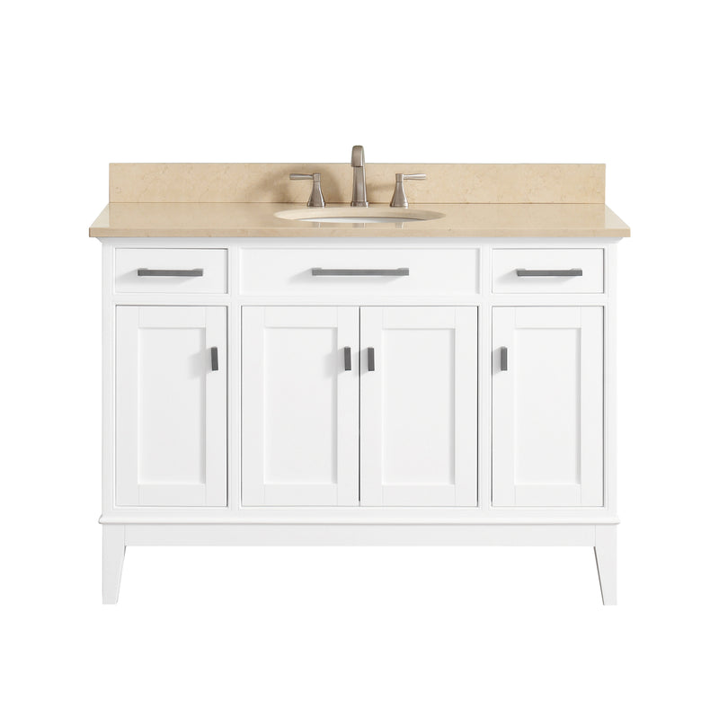 Avanity Madison 49 inch Vanity Combo MADISON-VS48-WT-B