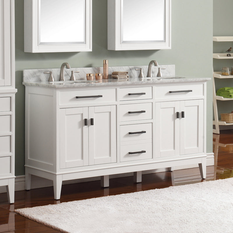 Avanity Madison 61 inch Vanity Combo MADISON-VS60-WT-C