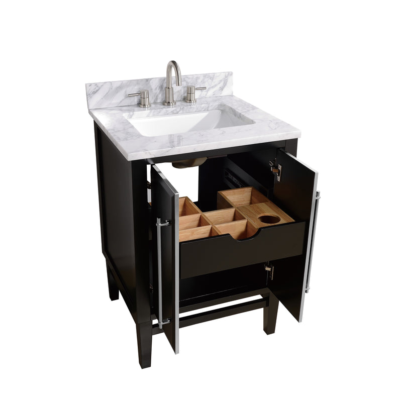 Avanity Mason 25 inch Vanity Combo MASON-VS25-BKS-C