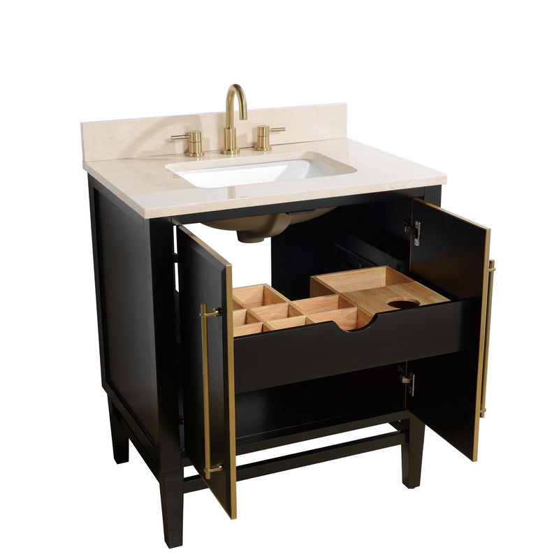 Avanity Mason 31 inch Vanity Combo MASON-VS31-BKG-D