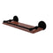 Allied Brass Monte Carlo Collection 16 Inch Solid IPE Ironwood Shelf with Gallery Rail MC-1-16-GAL-IRW-BKM