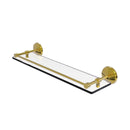 Allied Brass Monte Carlo 22 Inch Tempered Glass Shelf with Gallery Rail MC-1-22-GAL-PB