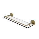 Allied Brass Monte Carlo 22 Inch Tempered Glass Shelf with Gallery Rail MC-1-22-GAL-UNL